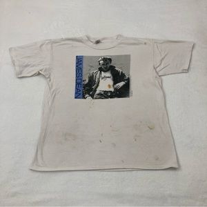 RARE Vintage 1991 Painted Lady James Dean Hollywood White Tee Shirt Mens XL.